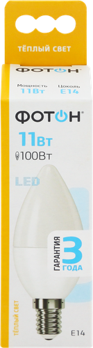 

Лампа светодиодная Фотон LED B35 11W E14 3000K