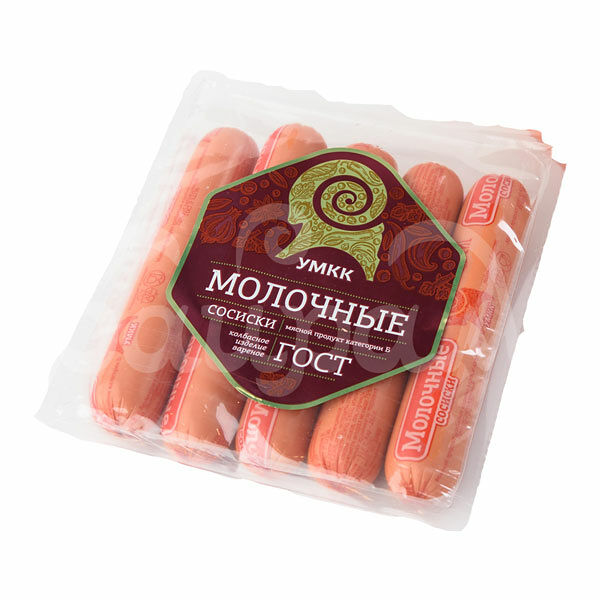 Сосиски Молочные  вес 1С ГОСТ УМКК   (1000 г)