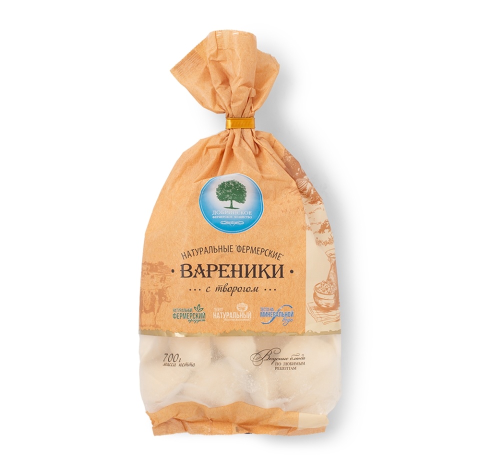 

Вареники Добринское фермерское хозяйство Фермерские натуральные с творогом 600 г