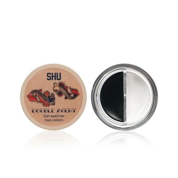 Подводка для глаз Shu Double agent гелевая двухцветная, тон 11, белый и черный