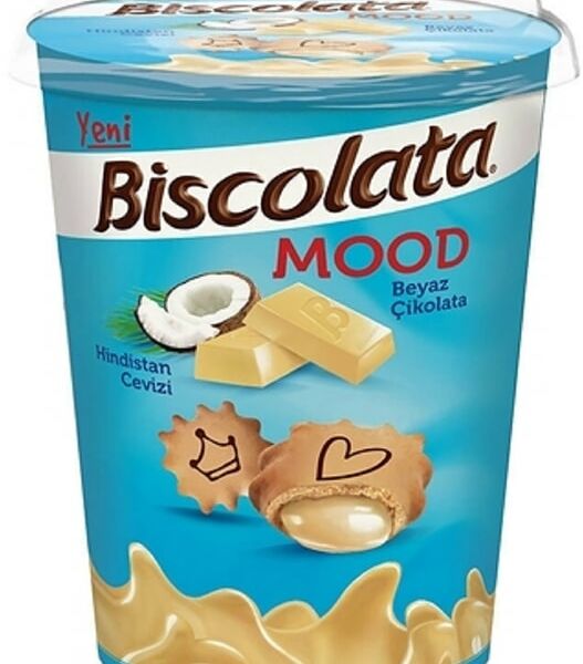 Печенье Biscolata Mood coconut с кокосовой начинкой 115г