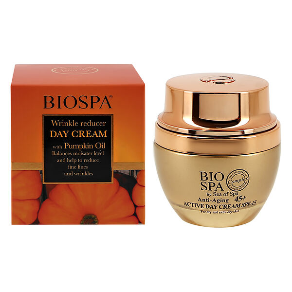 Крем для лица дневной Sea of Spa Biospa против морщин с тыквенным маслом (антивозрастной 45+), 50 мл