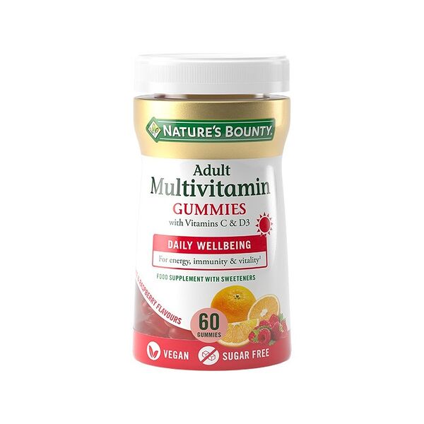 Нэйчес Баунти Мультивитамины для взрослых пастилки-гаммис жев.№60