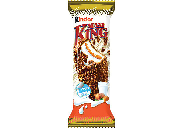 Вафли Ferrero Макси Кинг покрытые молочным шоколадом и дробленными лесными орехами с молочно карамельной начинкой