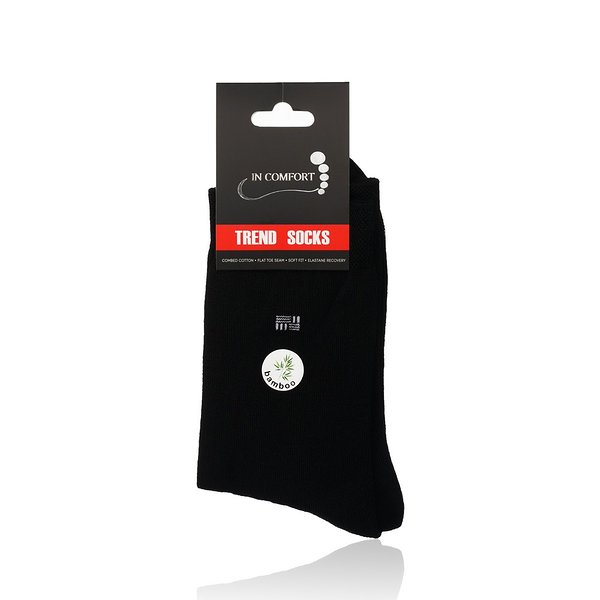 Мужские носки Good Socks трикотажные , M29 , р.27 , бамбук , черные