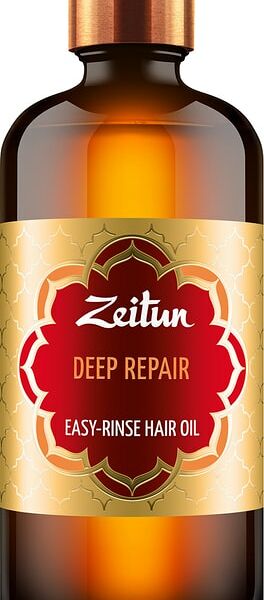 Масло для волос Zeitun Глубокое восстановление легкосмываемое с арганой и жожоба 100мл