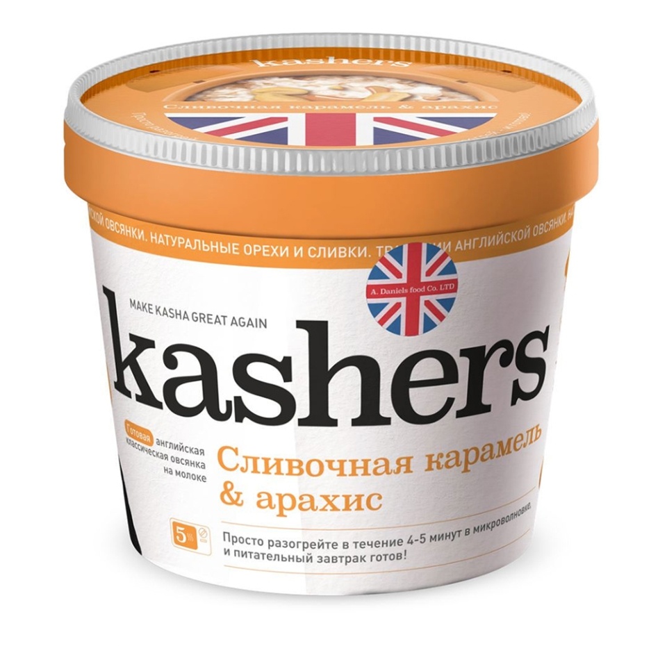 

Каша Kashers Сливочная Карамель и Арахис замороженная, 220г