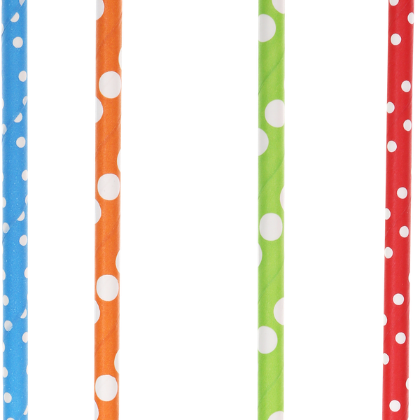 Трубочки для напитков Colors бумажные, 20шт