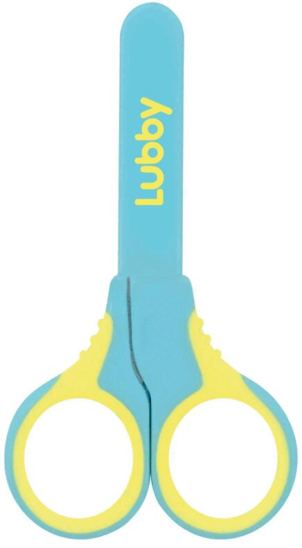 

Ножницы детские Lubby арт.16408 с чехлом с 0 месяцев цвет в ассортименте