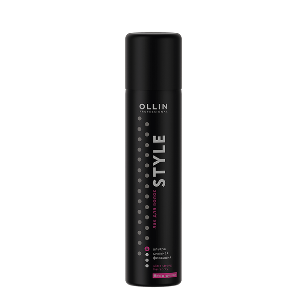 Лак для волос Ollin Professional Style Ультрасильная фиксация без отдушки