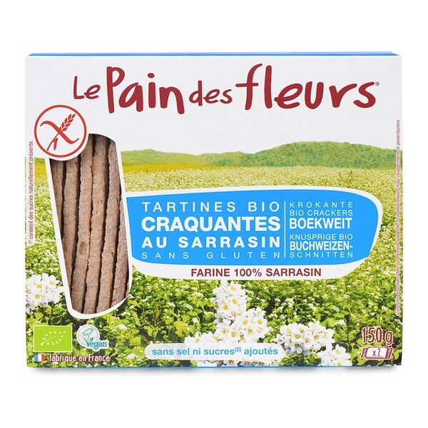 Хлебцы Pain des fleurs диетические из гречневой муки, без соли