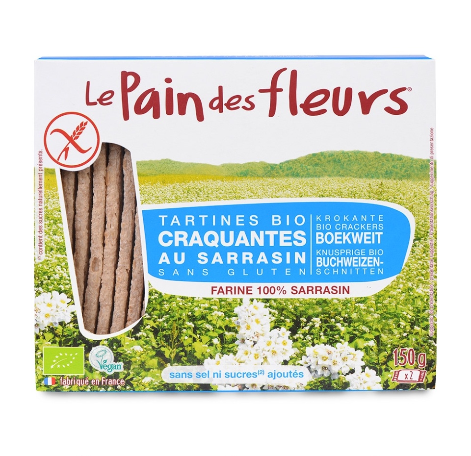 

Хлебцы Pain des fleurs диетические из гречневой муки, без соли