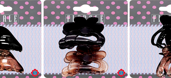 Краб для волос SWEETORNAMENT Florale в ассортименте, 2 шт.