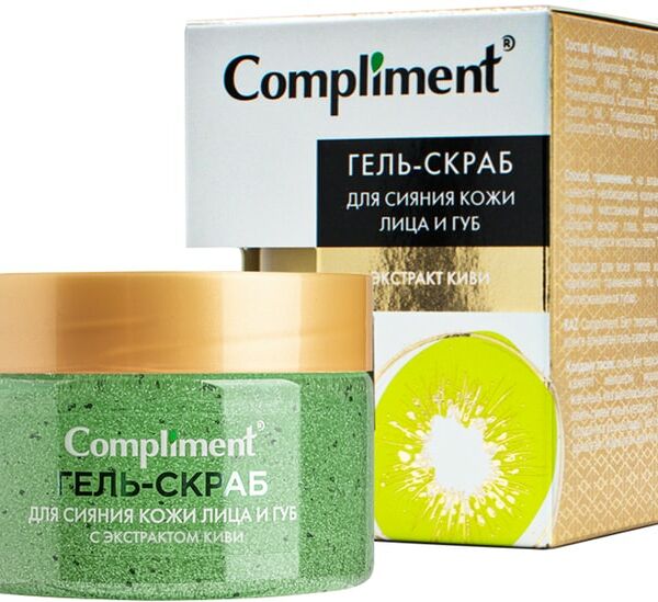 Гель-скраб для лица и губ Compliment с экстрактом киви 100мл