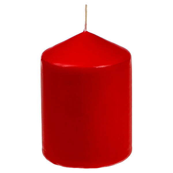 Свеча пеньковая Ladecor 7х10 см, парафин, цвет красный