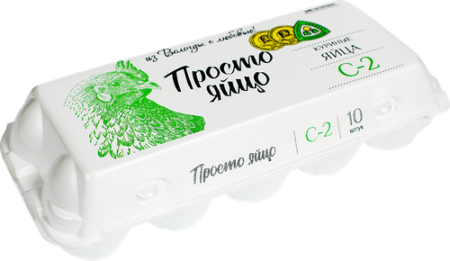 Яйцо куриное ПРОСТО ЯЙЦО из Вологды с любовью С2, 10шт