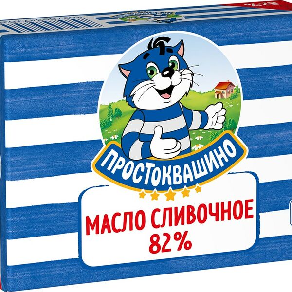 Масло сладкосливочное 82%, «Простоквашино»