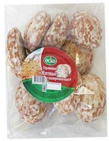 Пряники Фабрика Оско Мятные глазированные