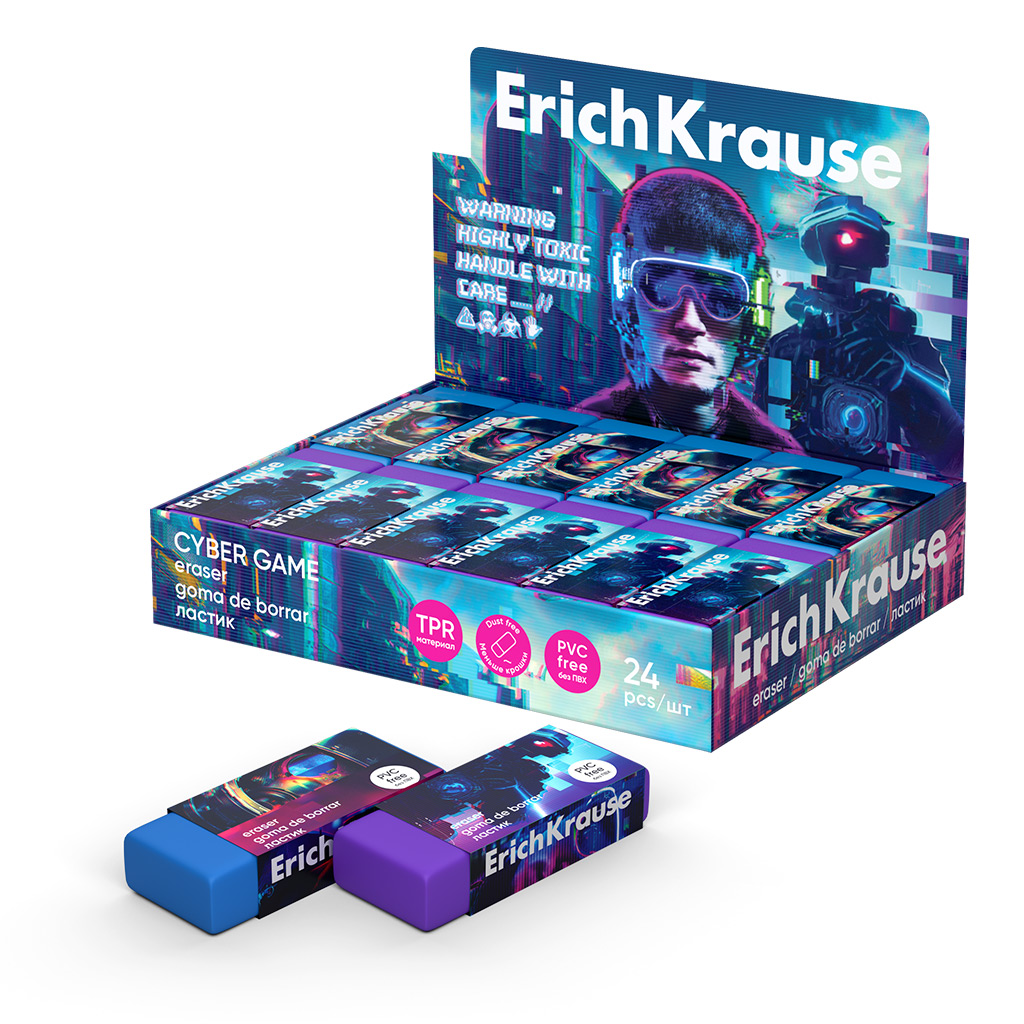 

Ластик Erich Krause Cyber Game, 1 шт