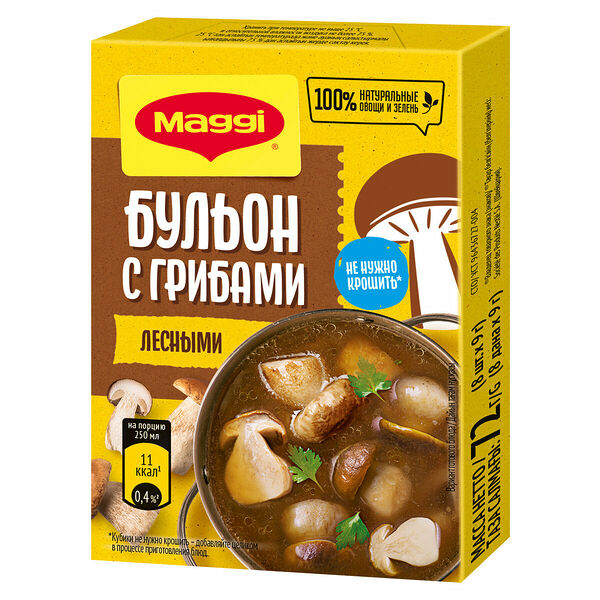 Бульонный кубик Maggi с лесными грибами 72 г