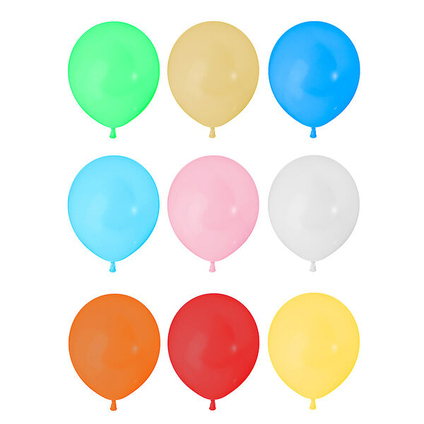 Воздушные шары Капитан Весельчак микс 9 металлик 10 шт.