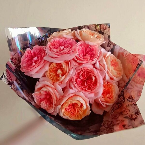 Букет пионовидных роз «Зефир»