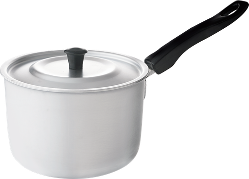 

Кастрюля с металлической крышкой 365 дней алюминиевая с пластмассовой ручкой 1.5 л