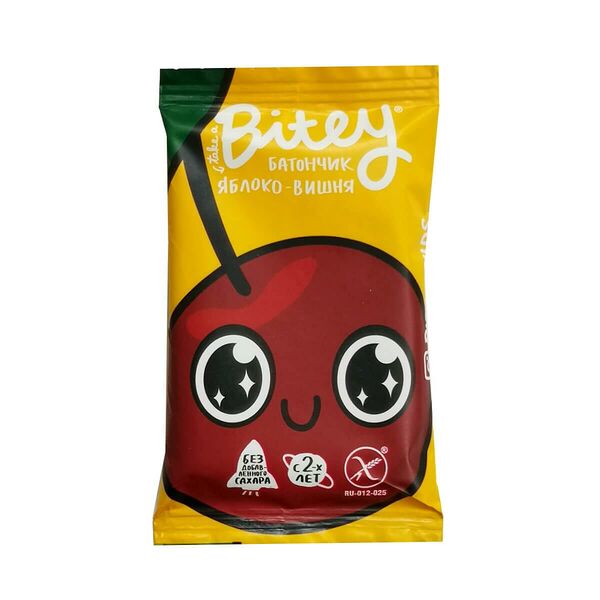 Батончик фруктово-ягодный Take a Bitey Яблоко-вишня с 2 лет