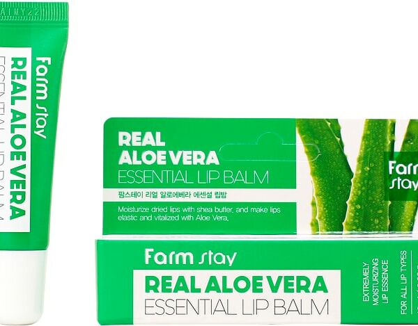 Бальзам для губ FarmStay Real Aloe Vera Essential Lip Balm 10мл