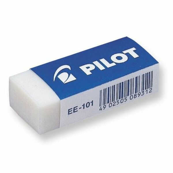 Ластик Pilot EE101 винил, белый, 42х19х12 мм