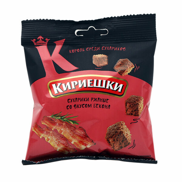 Сухарики ржаные Бекон ТМ Кириешки