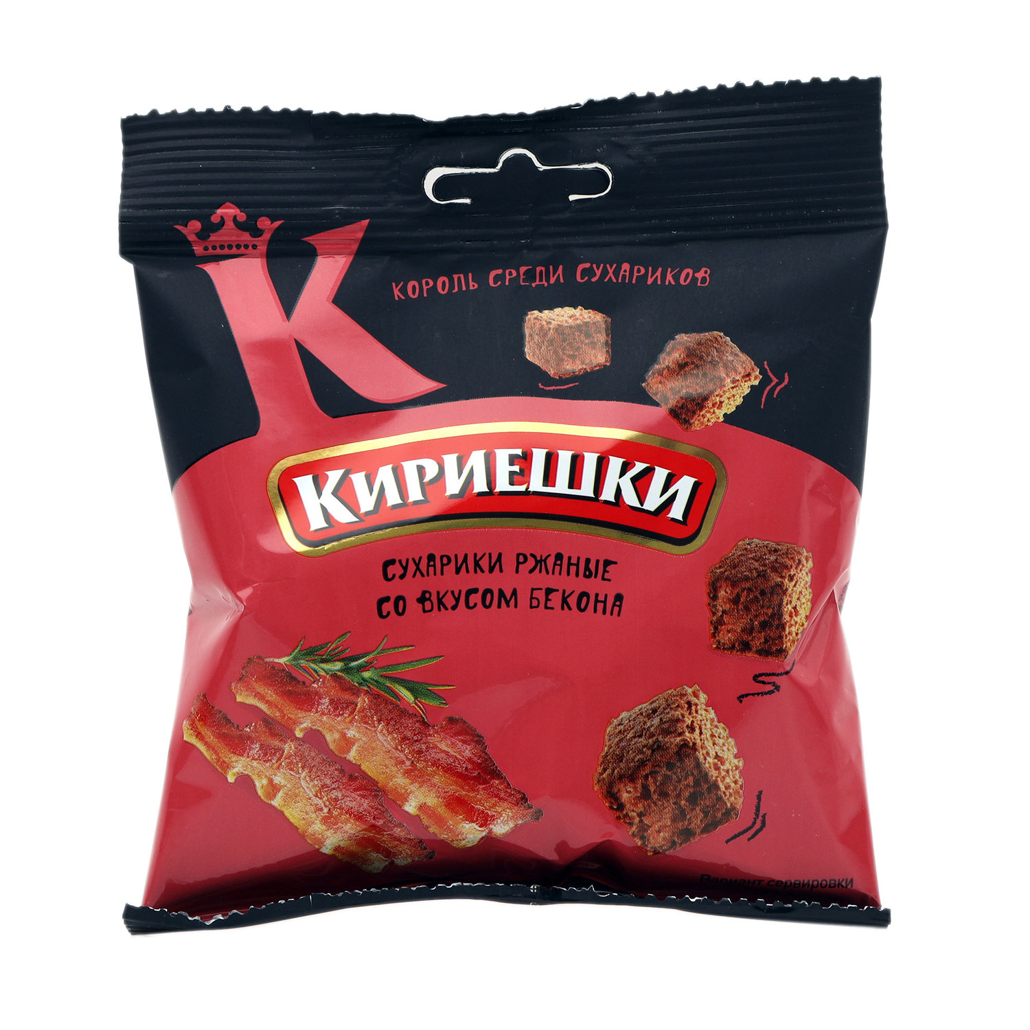 

Сухарики ржаные Кириешки Бекон 40 г