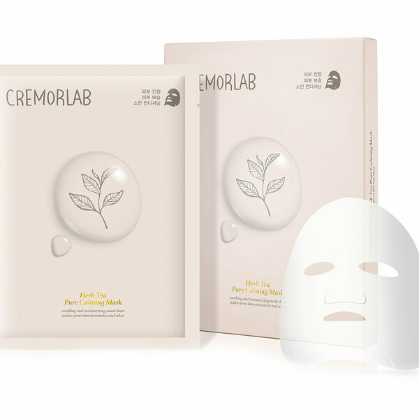 CREMORLAB Herb Tea Pure Calming Маска для лица успокаивающая с экстрактами ромашки и чая, 5 шт.