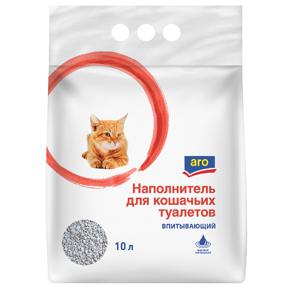 Наполнитель Aro для кошачьего туалета Впитывающий