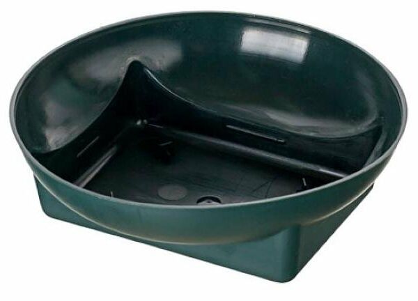 Чаша Азалия Декор Раунд зеленая, 15 см