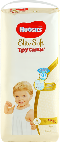 

Подгузники-трусики Huggies Elite Soft №5 12-17 кг, 38 шт