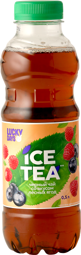 Холодный черный чай Lucky Days лесные ягоды 500 мл