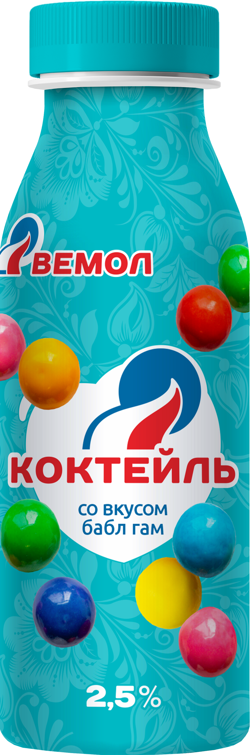 

Коктейль молочный Вемол со вкусом бабл гам 2.5% без змж 290 мл