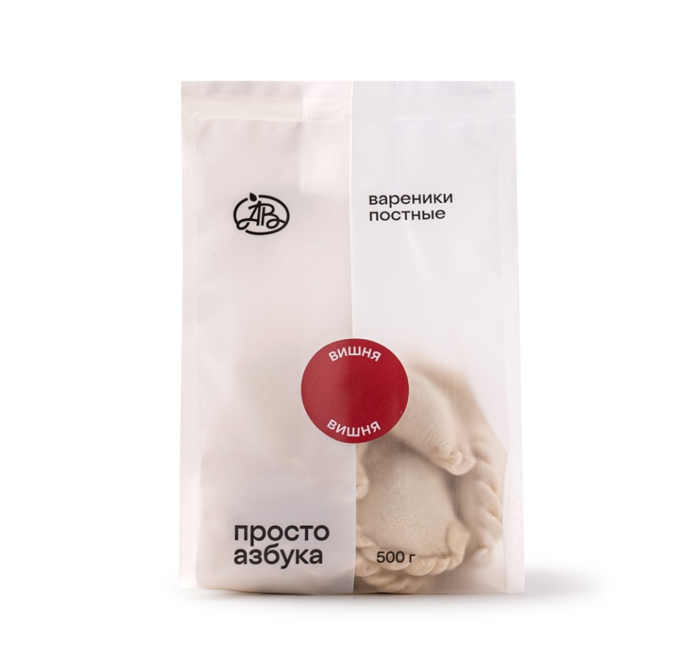 

Вареники Просто Азбука с вишней постные ручной лепки 500 г
