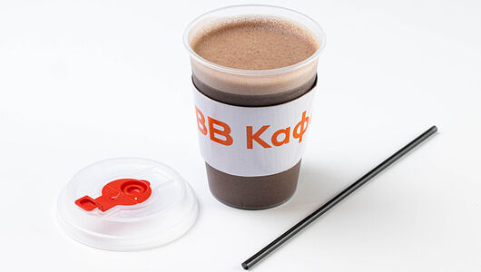 Какао на кокосовом напитке, кафе