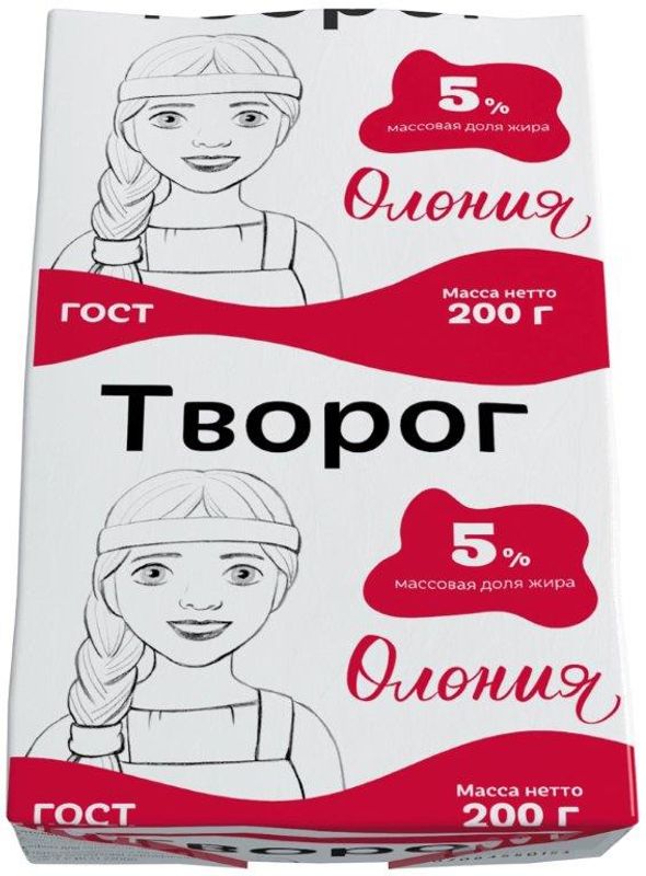 

Творог Олония 5% БЗМЖ