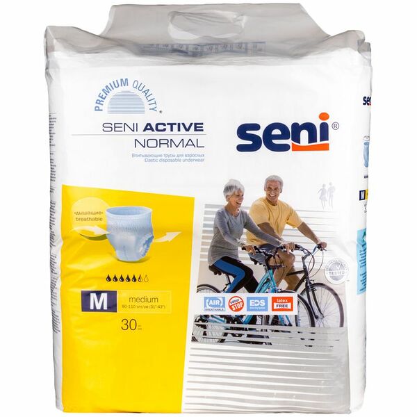 Трусы для взрослых впитывающие Seni Active Normal размер M 30 шт