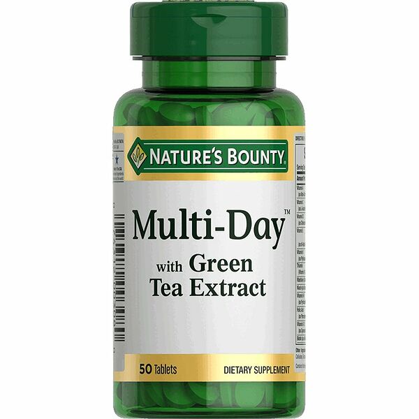 Nature's Bounty Multi-Day с экстрактом зеленого чая таблетки жевательные 50 шт 