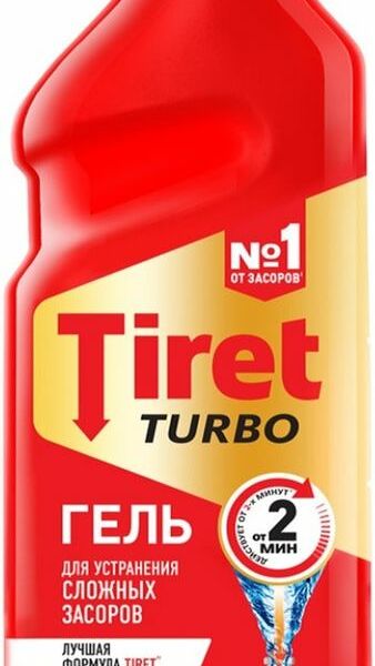 Гель Tiret Turbo для устранения засоров 500мл