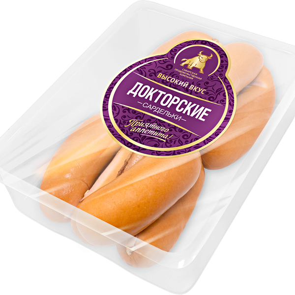 Сардельки Высокий Вкус Докторские вес до 1.2 кг