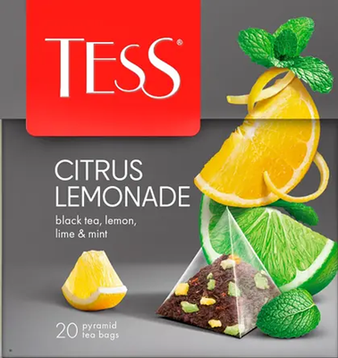 Чай черный Тесс (Tess) Цитрусовый лимонад (Citrus Lemonade) пирамидки 1.8 г х 20 шт.