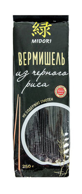 Вермишель MIDORI из черного риса (Китай) 250г