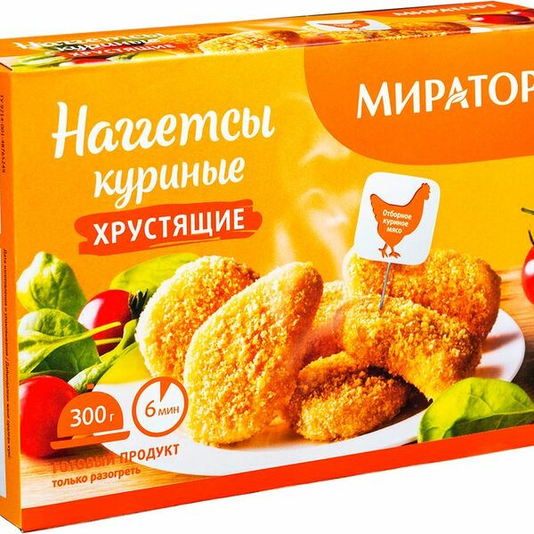 Наггетсы Мираторг Хрустящие куриные, 300г