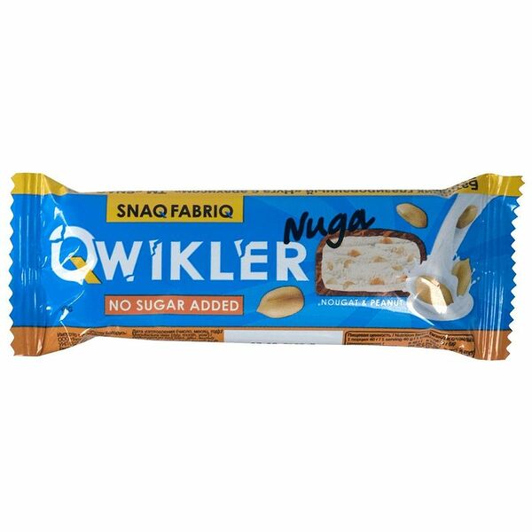 Батончик глазированный Snaq Fabriq Qwikler нуга с арахисом 40 г