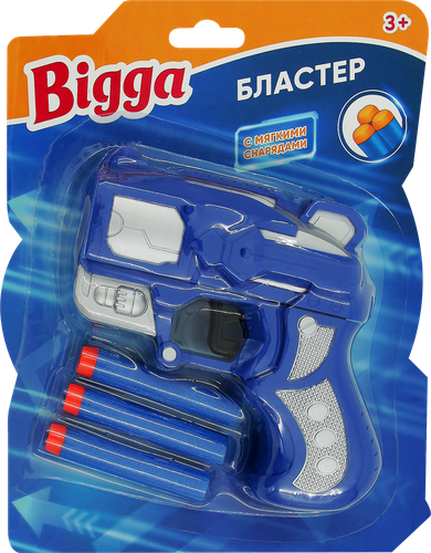 

Набор игровой BIGGA Бластер с мягкими снарядами, 4 предмета Арт. 1908G053
